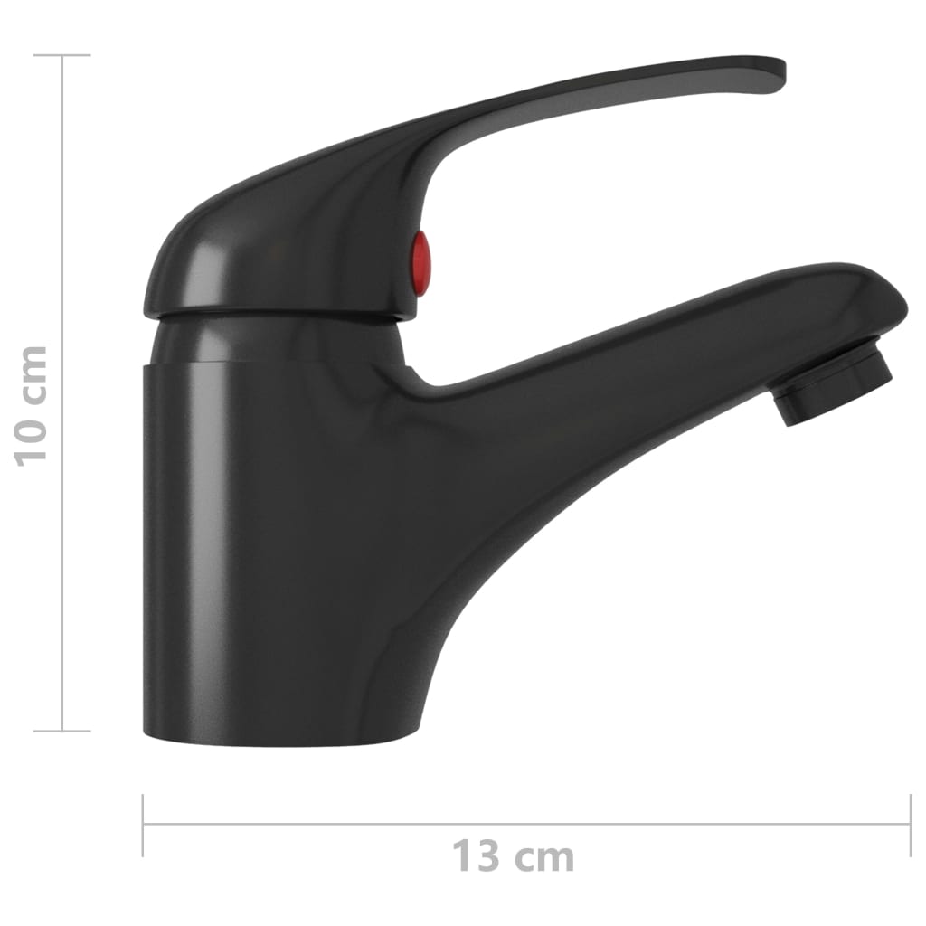 Basin Mixer Tap Black 13x10 cm - OLBRIT