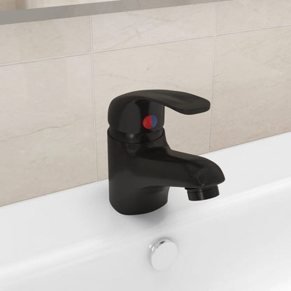 Basin Mixer Tap Black 13x10 cm - OLBRIT