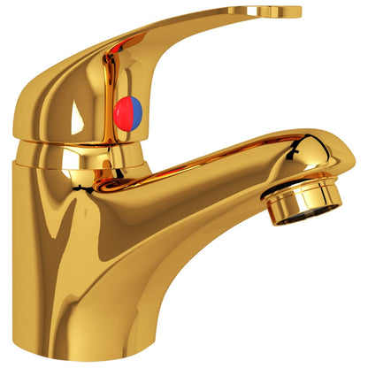 Basin Mixer Tap Gold 13x10 cm - OLBRIT
