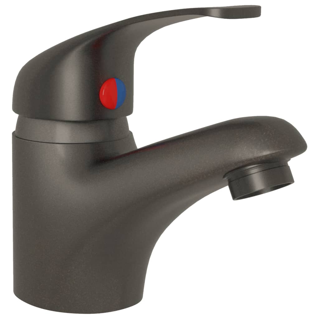 Basin Mixer Tap Grey 13x10 cm - OLBRIT