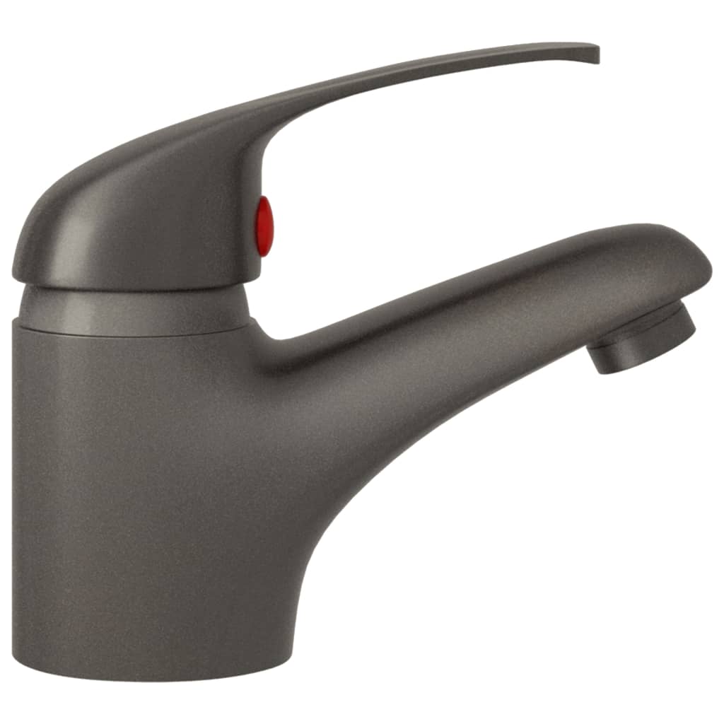 Basin Mixer Tap Grey 13x10 cm - OLBRIT