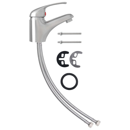 Basin Mixer Tap Silver 13x10 cm - OLBRIT