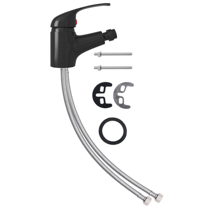 Bathroom Bidet Mixer Tap Black 13x12 cm - OLBRIT