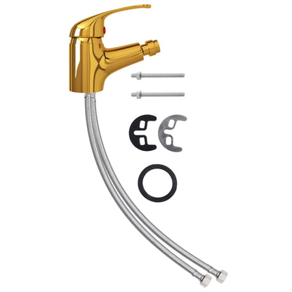 Bathroom Bidet Mixer Tap Gold 13x12 cm - OLBRIT