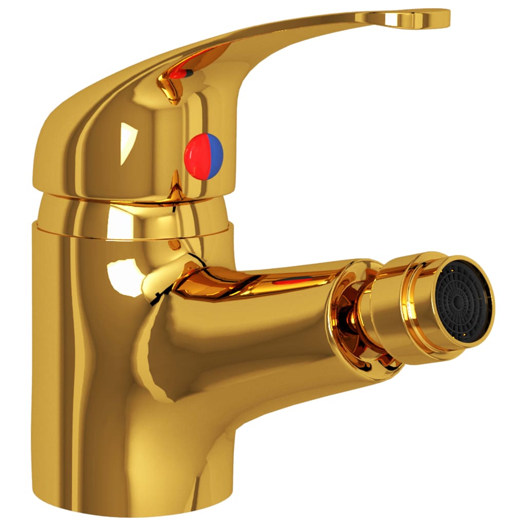 Bathroom Bidet Mixer Tap Gold 13x12 cm - OLBRIT