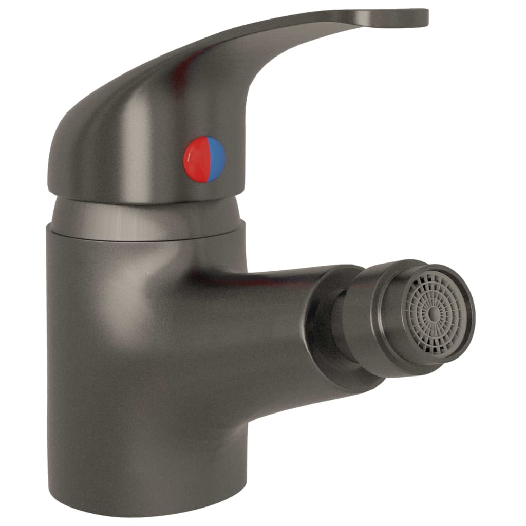 Bathroom Bidet Mixer Tap Grey 13x12 cm - OLBRIT