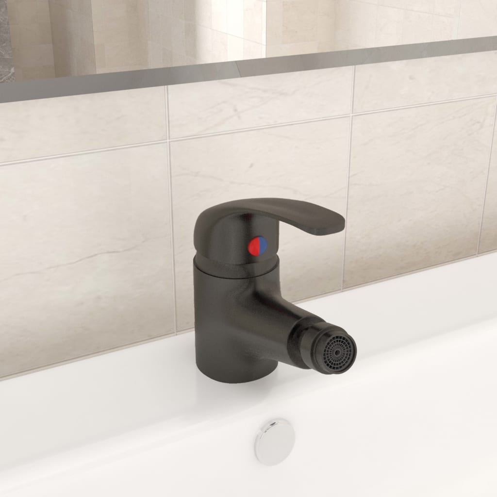 Bathroom Bidet Mixer Tap Grey 13x12 cm - OLBRIT