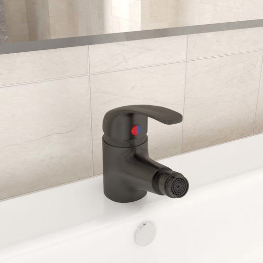 Bathroom Bidet Mixer Tap Grey 13x12 cm - OLBRIT