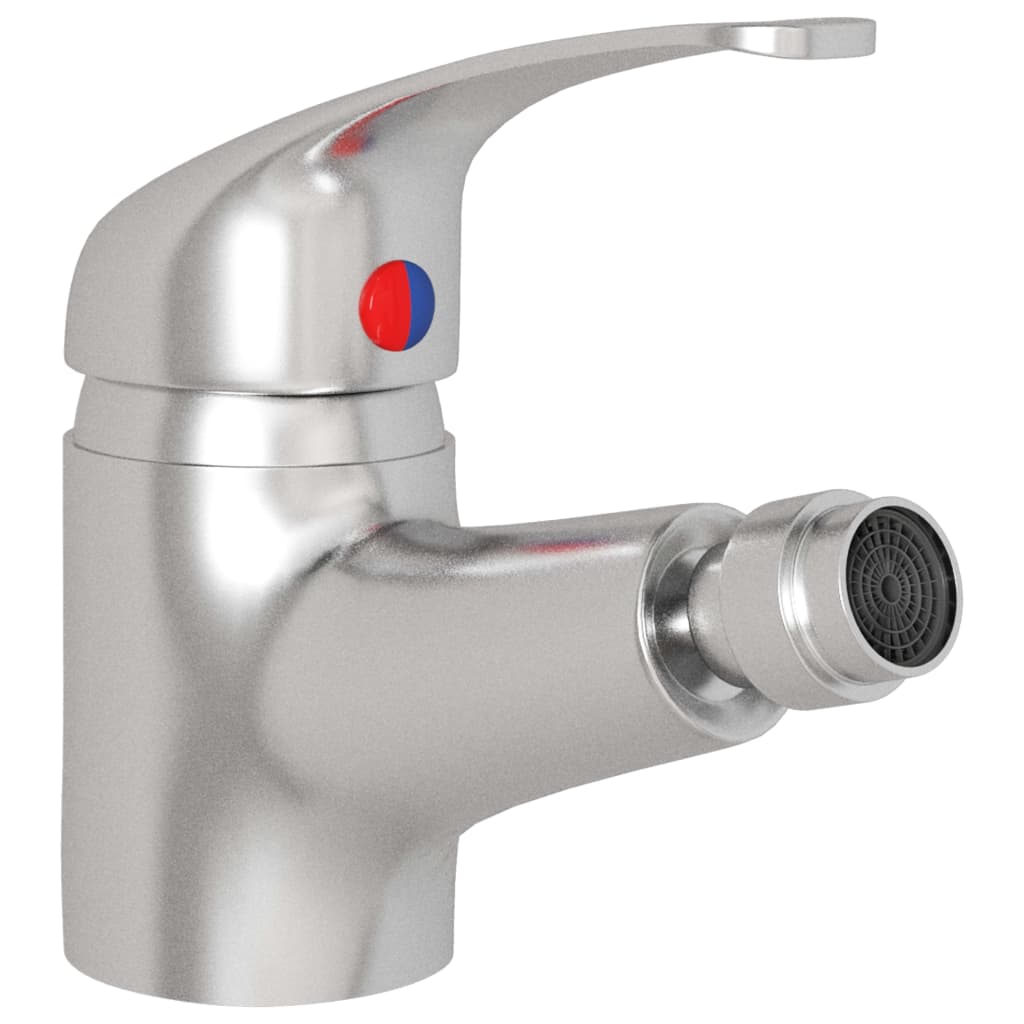 Bathroom Bidet Mixer Tap Silver 13x12 cm - OLBRIT