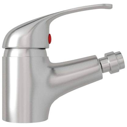 Bathroom Bidet Mixer Tap Silver 13x12 cm - OLBRIT
