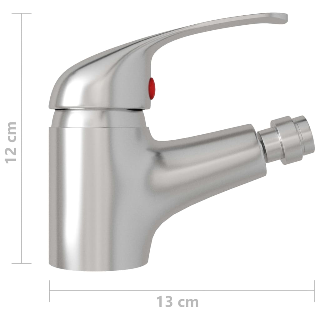 Bathroom Bidet Mixer Tap Silver 13x12 cm - OLBRIT