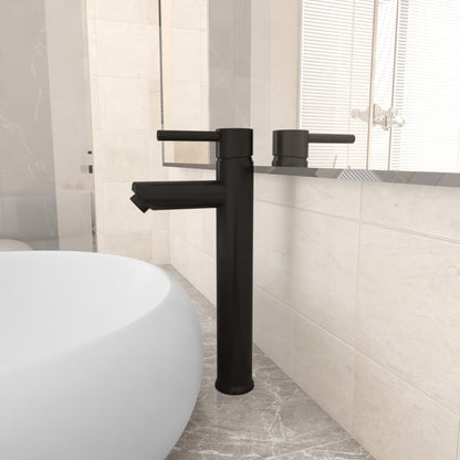 Bathroom Mixer Tap Black 12x30 cm - OLBRIT