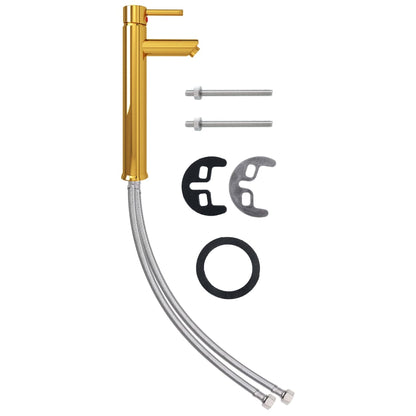 Bathroom Mixer Tap Gold 12x30 cm - OLBRIT