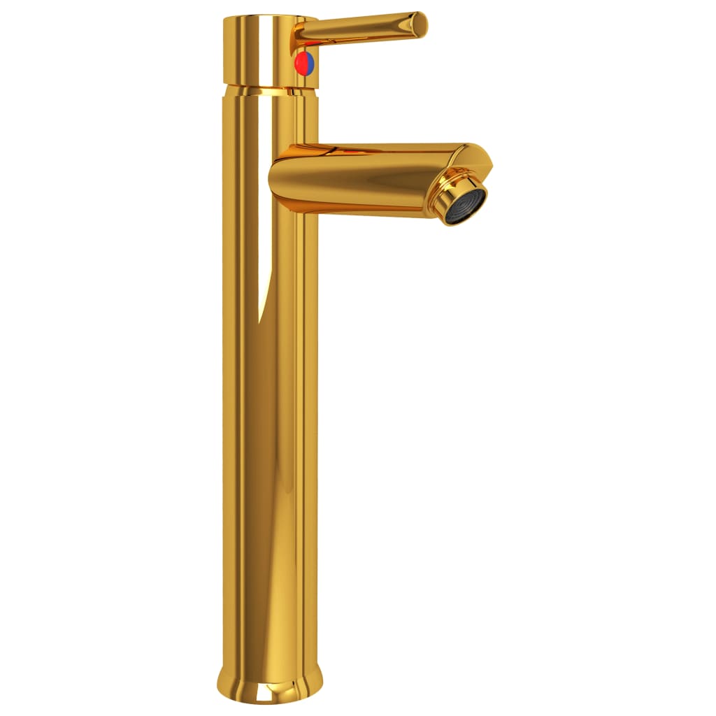 Bathroom Mixer Tap Gold 12x30 cm - OLBRIT
