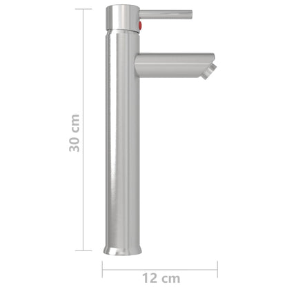 Bathroom Mixer Tap Silver 12x30 cm - OLBRIT