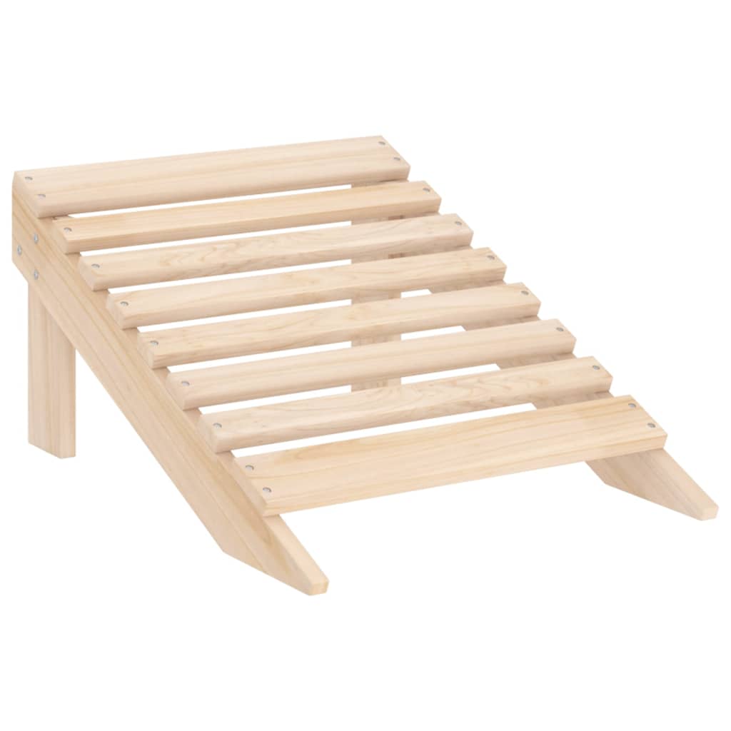 Garden Adirondack Chair with Ottoman Solid Fir Wood - OLBRIT