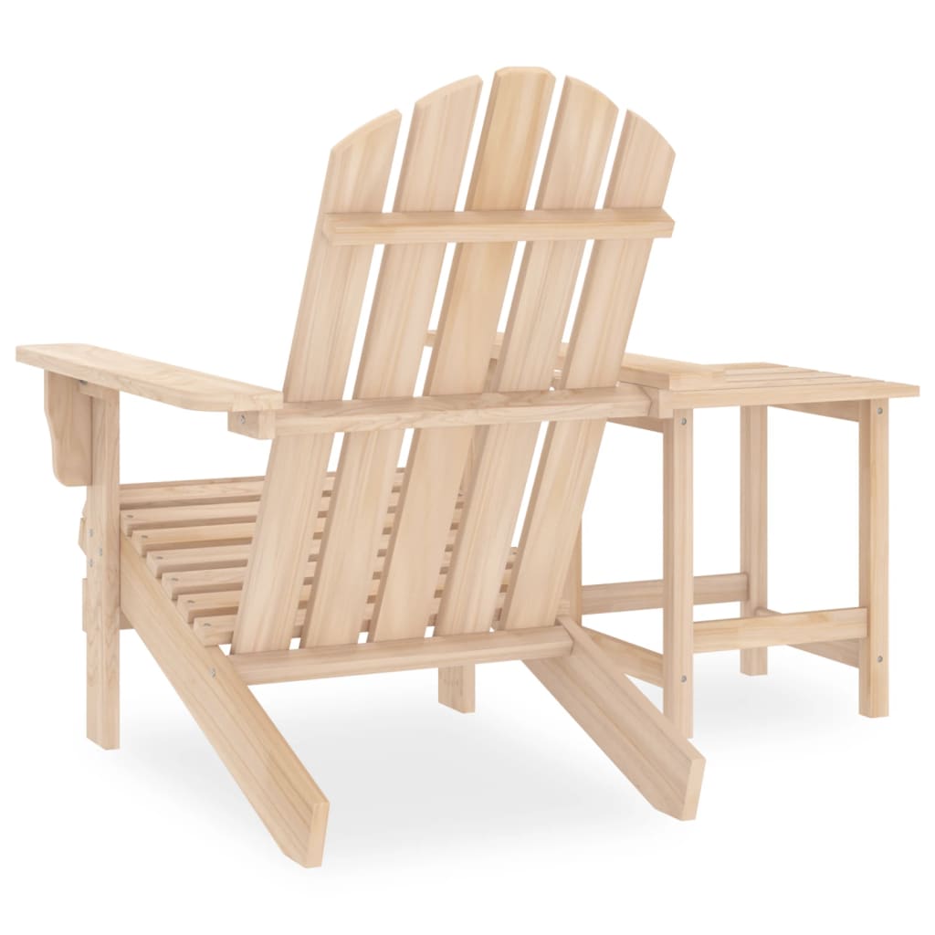 Garden Adirondack Chair with Table Solid Fir Wood - OLBRIT