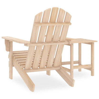 Garden Adirondack Chair with Table Solid Fir Wood - OLBRIT