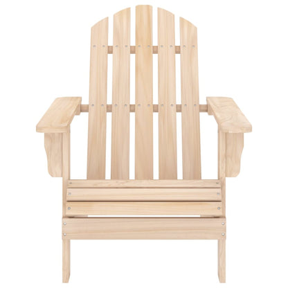 Garden Adirondack Chair with Ottoman and Table Solid Fir Wood - OLBRIT