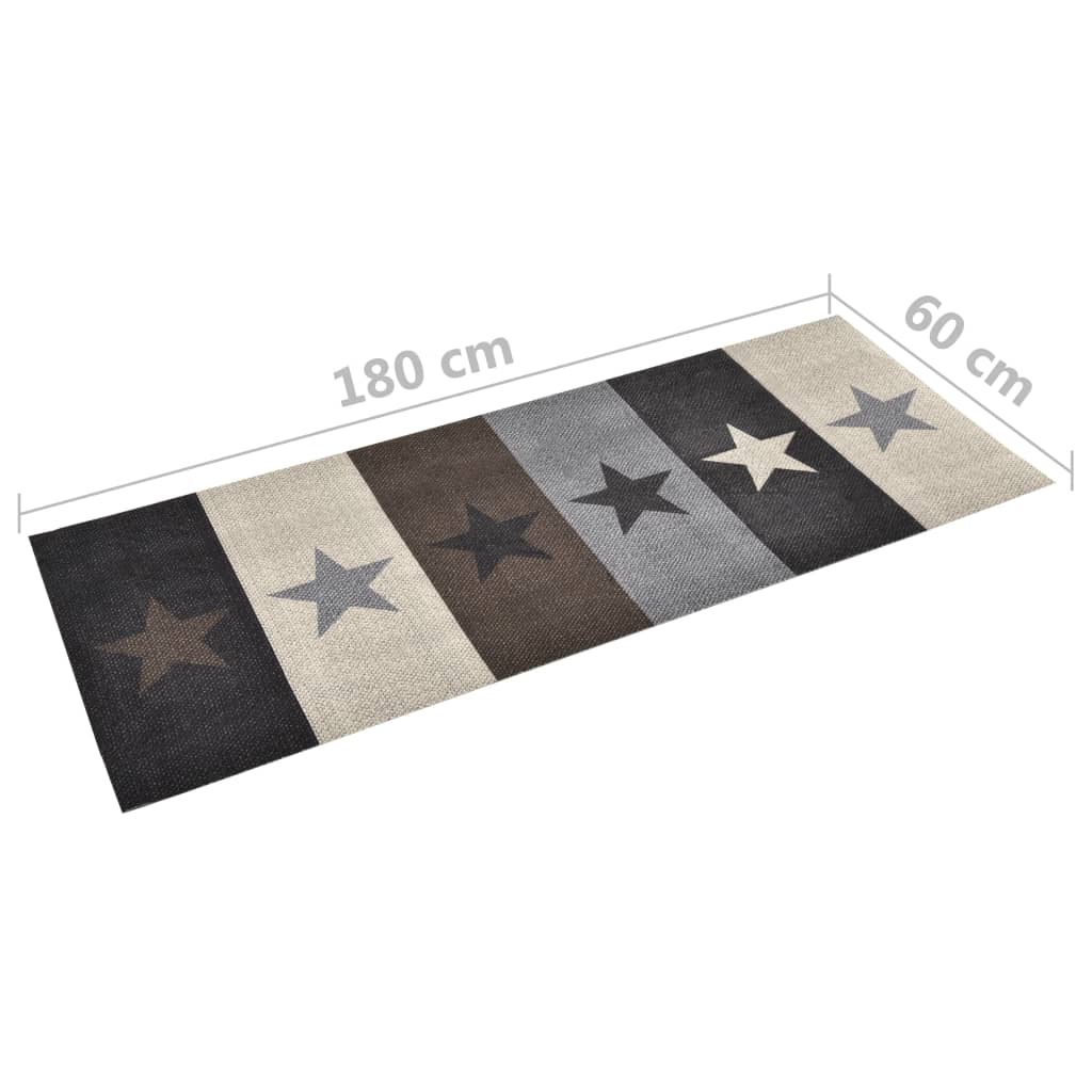 Kitchen Carpet Washable Stars 60x180 cm - OLBRIT