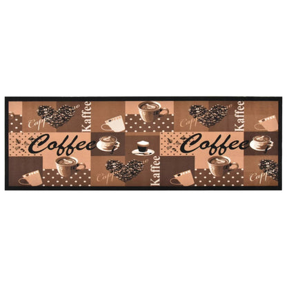 Kitchen Carpet Washable Coffee brown 45x150 cm - OLBRIT