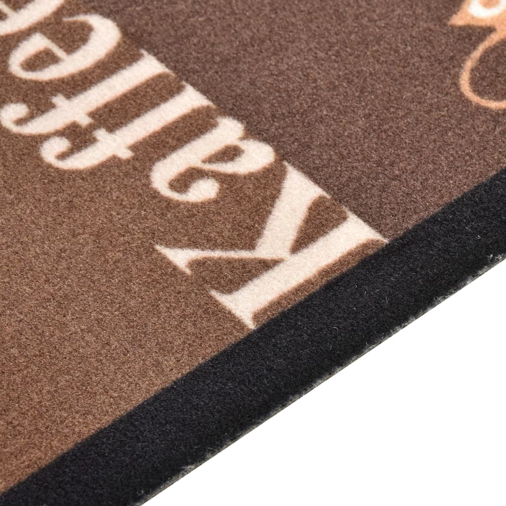 Kitchen Carpet Washable Coffee brown 45x150 cm - OLBRIT