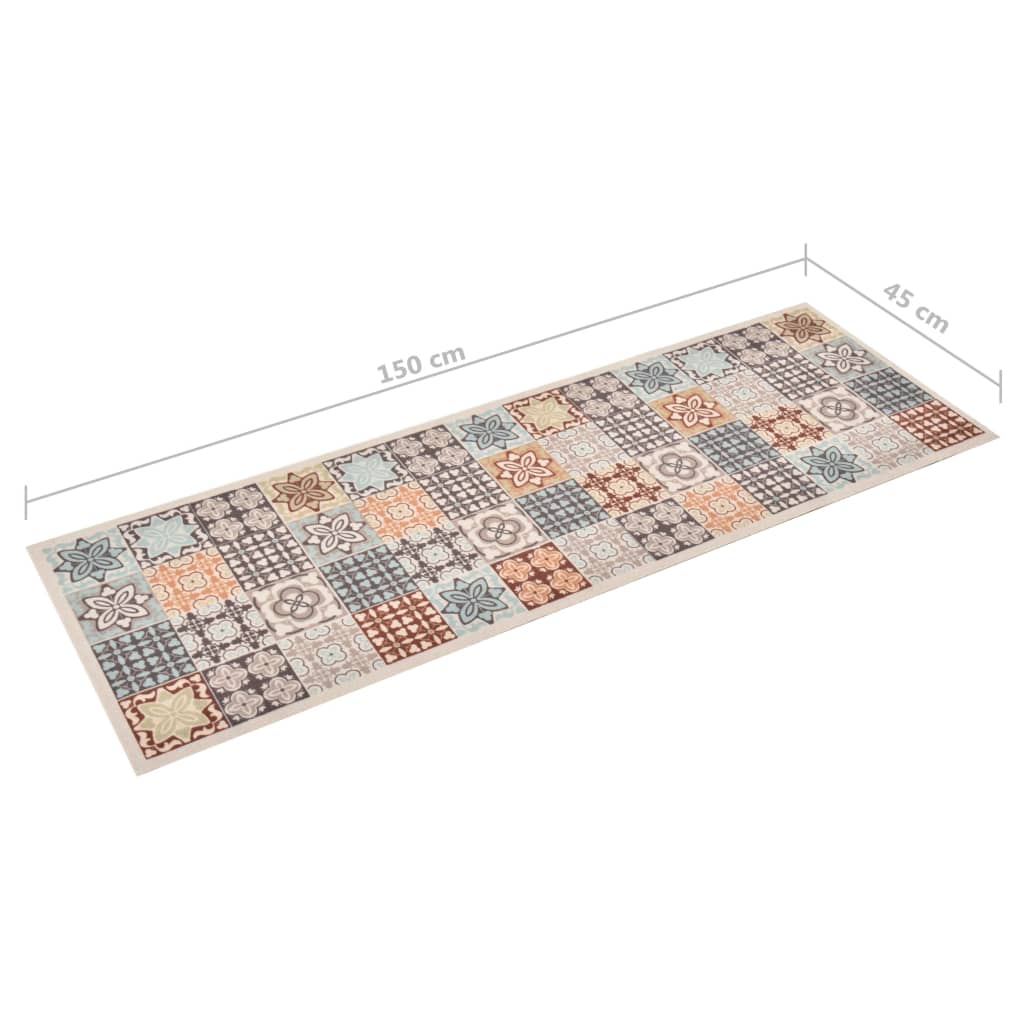 Kitchen Carpet Washable Mosaic Colour 45x150 cm - OLBRIT