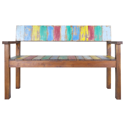 Bench 115 cm Solid Reclaimed Wood - OLBRIT