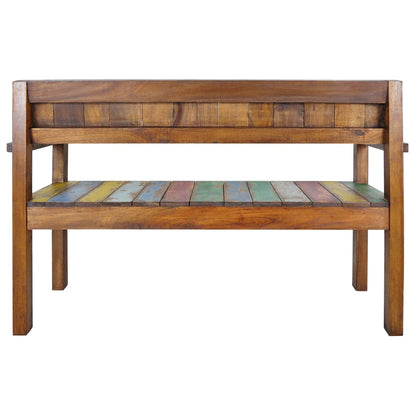 Bench 115 cm Solid Reclaimed Wood - OLBRIT