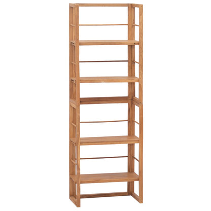 Shelving Unit 60x30x180 cm Solid Teak Wood - OLBRIT