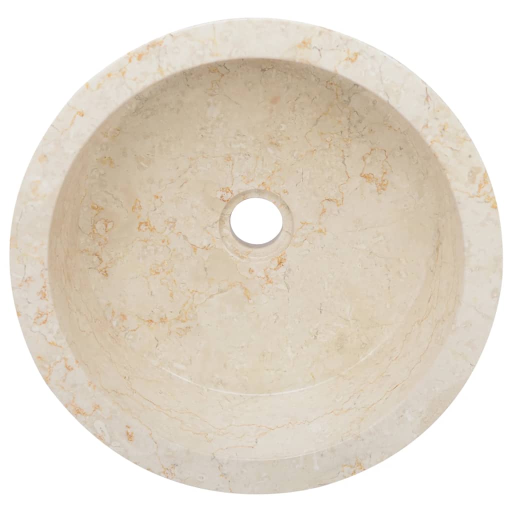 Cream Marble Wash Basin | OLBRIT