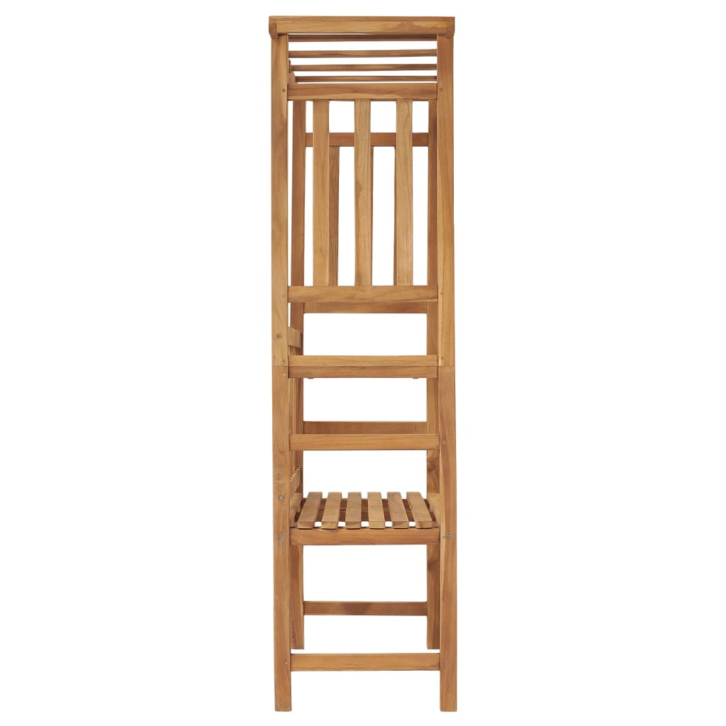 vidaXL Garden Bench with Pergola 115 cm Solid Teak Wood - OLBRIT
