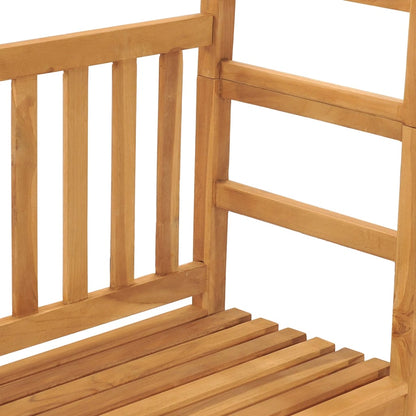 vidaXL Garden Bench with Pergola 115 cm Solid Teak Wood - OLBRIT