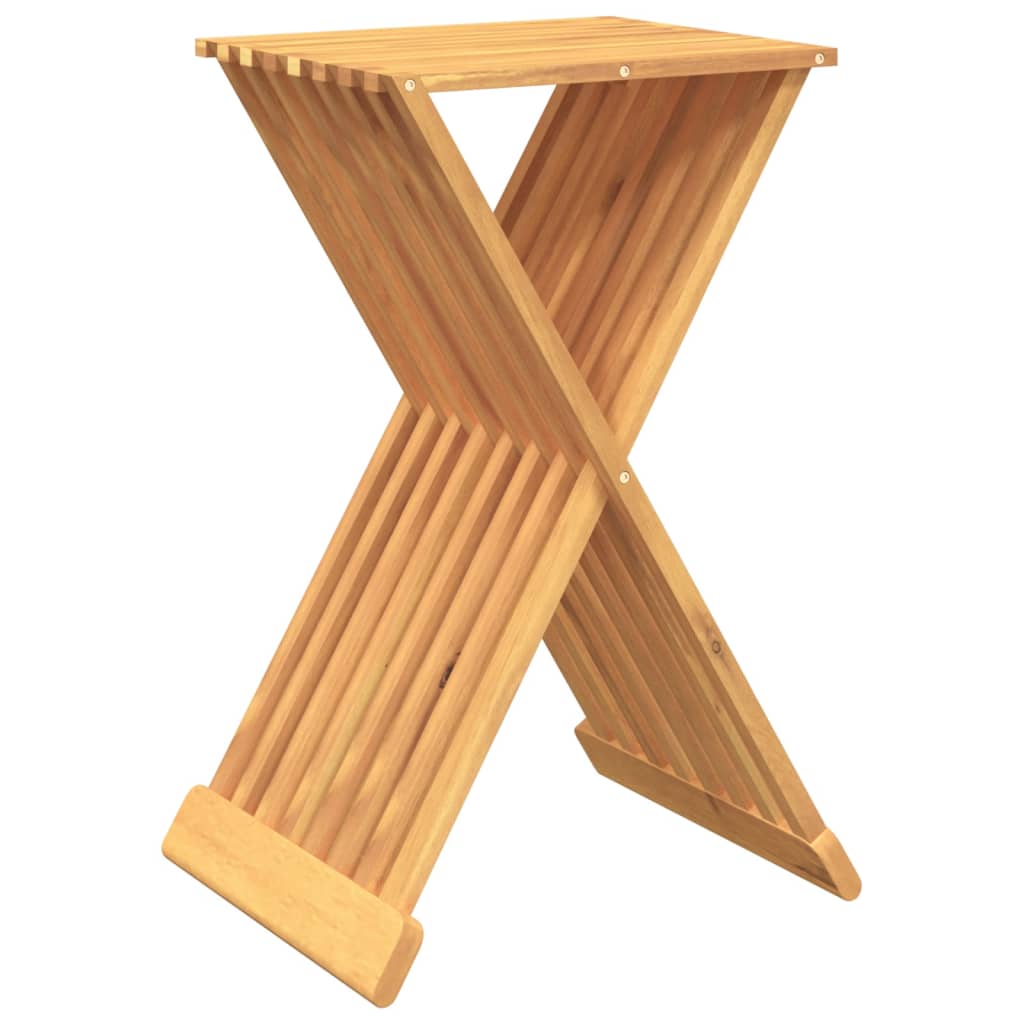 Folding Stool 40x32.5x70 cm Solid Wood Teak - OLBRIT