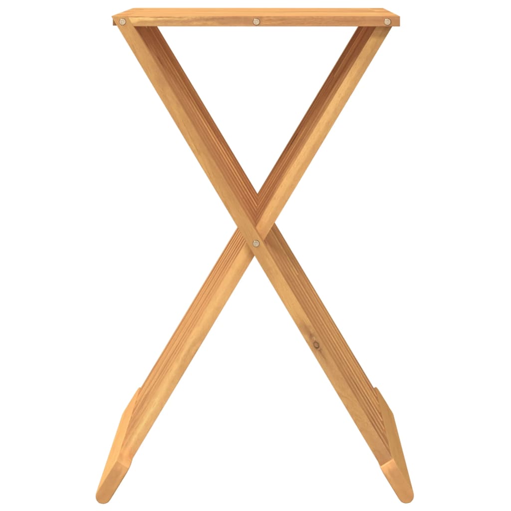 Folding Stool 40x32.5x70 cm Solid Wood Teak - OLBRIT
