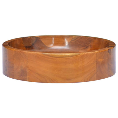 Basin Solid Teak Wood Φ40x10 cm - OLBRIT