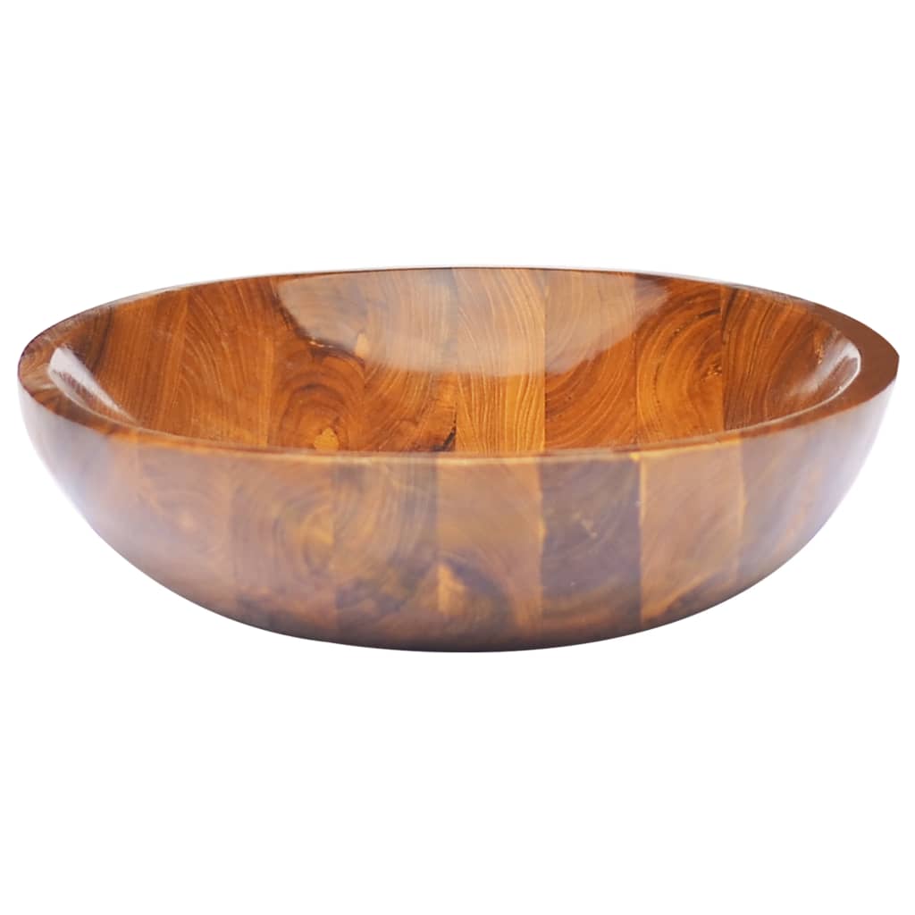Basin Solid Teak Wood 60x40x10 cm - OLBRIT