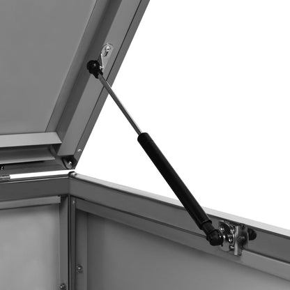 Stainless Steel Single Wheelie Bin Shed - OLBRIT