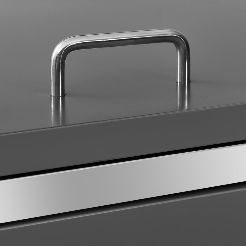 Stainless Steel Single Wheelie Bin Shed - OLBRIT