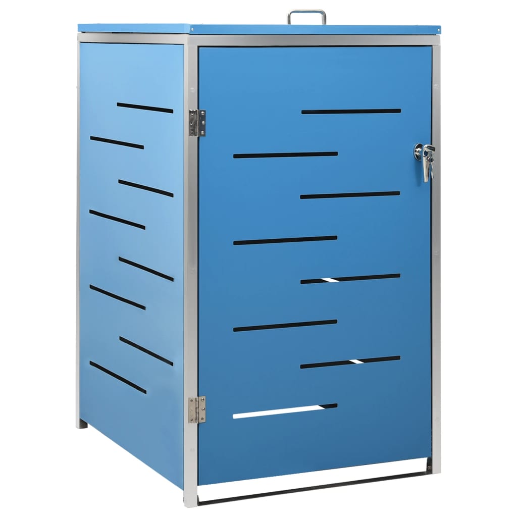 Stainless Steel Single Wheelie Bin Shed - OLBRIT