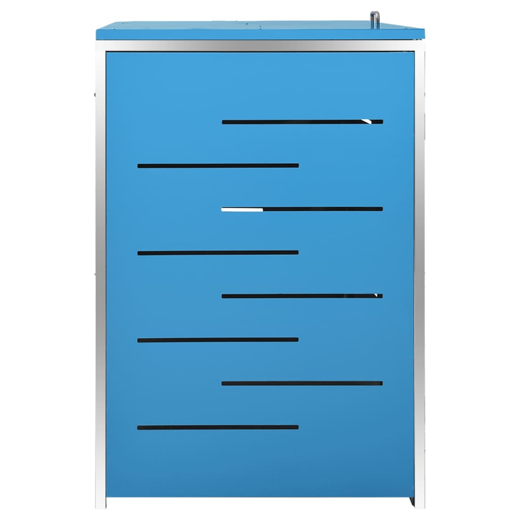 Stainless Steel Quadruple Wheelie Bin Shed - OLBRIT