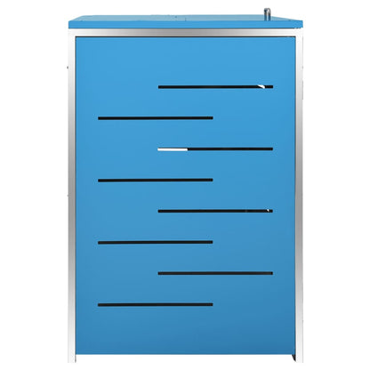 Stainless Steel Quadruple Wheelie Bin Shed - OLBRIT
