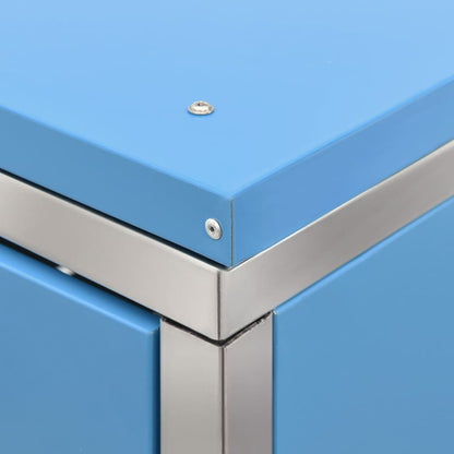 Stainless Steel Quadruple Wheelie Bin Shed - OLBRIT