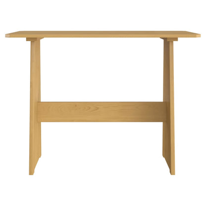 Dining Table with Bench Honey Brown Solid Pinewood - OLBRIT