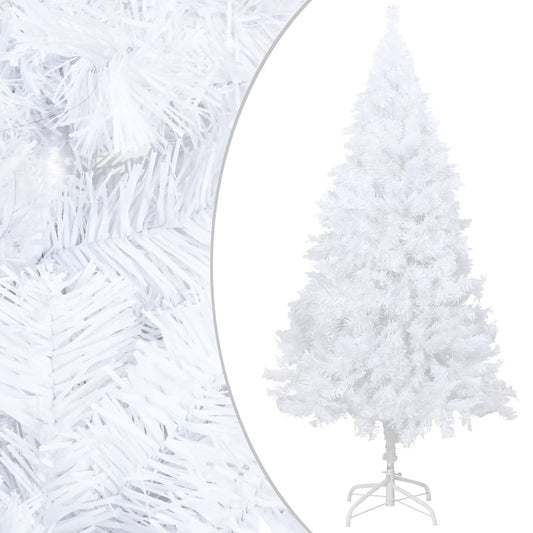 Artificial Christmas Tree with Thick Branches White 120 cm PVC - OLBRIT