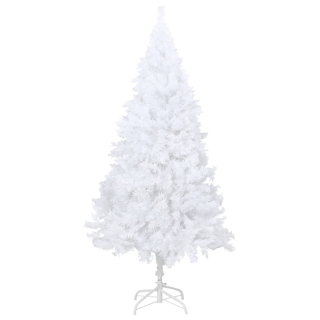 Artificial Christmas Tree with Thick Branches White 120 cm PVC - OLBRIT