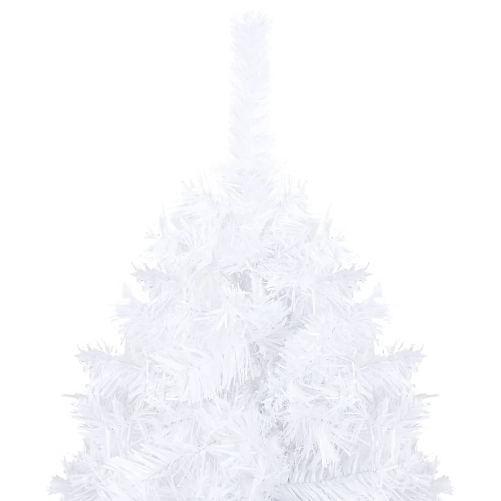 Artificial Christmas Tree with Thick Branches White 120 cm PVC - OLBRIT