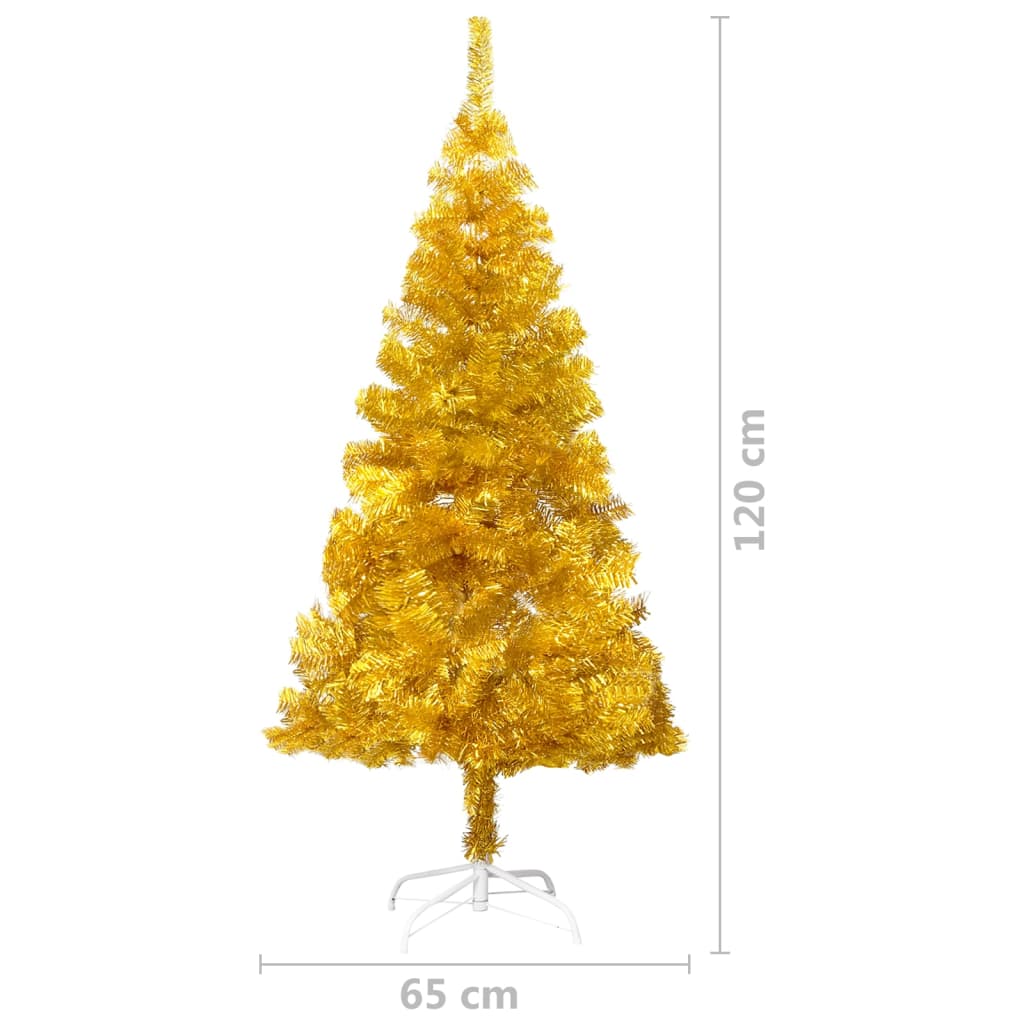 Artificial Christmas Tree with Stand Gold 120 cm PET - OLBRIT