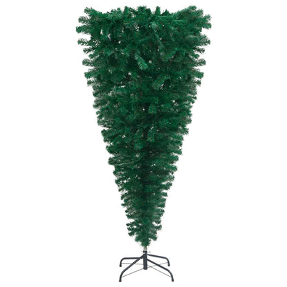 Upside-down Artificial Christmas Tree with Stand Green 210 cm - OLBRIT