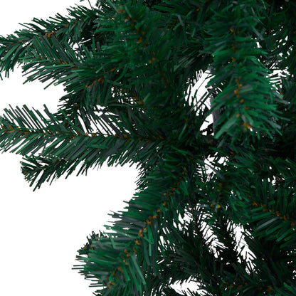 Upside-down Artificial Christmas Tree with Stand Green 210 cm - OLBRIT